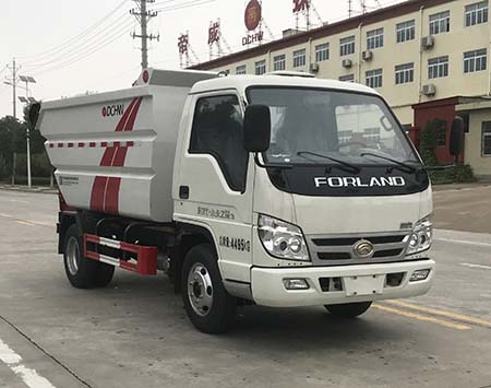 福田小卡之星后掛桶式垃圾車(chē)