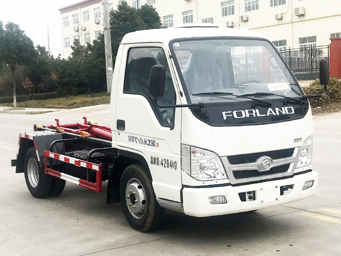 福田小卡之星2車(chē)廂可卸式垃圾車(chē)