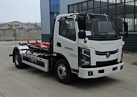 奧馳小黃牌插電式混合動力車廂可卸式垃圾車