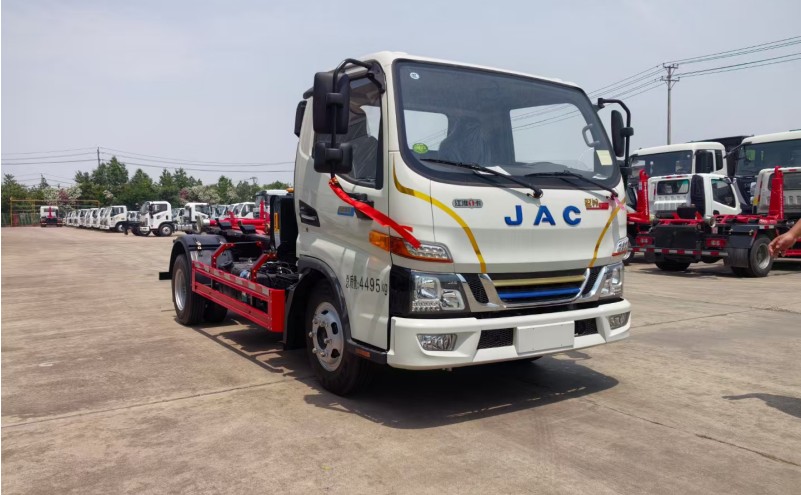 江淮插電式混合動力車廂可卸式垃圾車